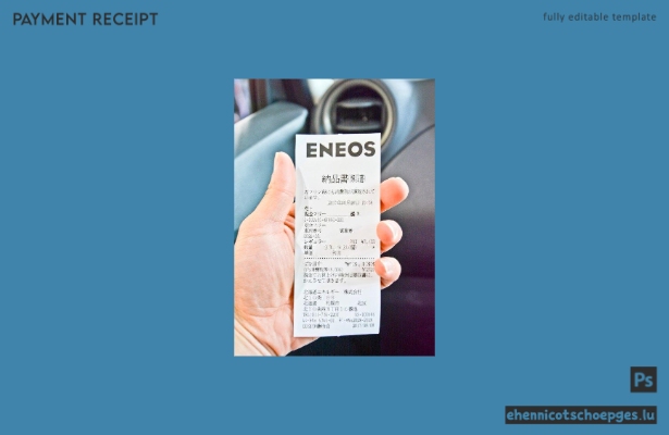 Beispiel einer Zahlungsbestätigung der Eneos Corporation